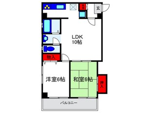 エドケンベルトピア豊中Ⅰの物件間取画像